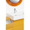 Kartell Laufen servant, 90x46 cm, venstre, hvit