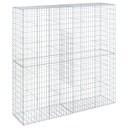 Gabionkurv med deksel 200x50x200 cm galvanisert jern
