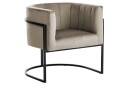 Lenestol Larvik II Taupe/svart Taupe/svart