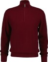 Gant Herringbone Texture Half Zip   PLUMPED RED   3XL