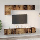  TV benksett 5 pcs Gammelt tre 100 x 30 x 30 cm Konstruert tre
