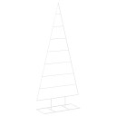 vidaXL Metall juletre KUOPIO 210 cm Pulverlakkert stål Hvit