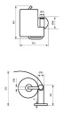 Tapwell TA236 Toalettpapirholder Oksiderende Kobber