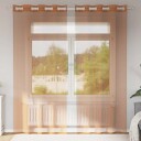  Voilegardiner med grommets 2 stk terrakotta 8721158551566