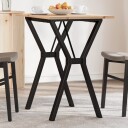  Spisebord Y-ramme 80x50x75 cm heltre furu og støpejern 3282716