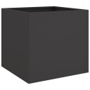vidaXL Plantekasse svart 42x40x39 cm stål