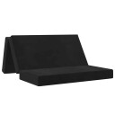 vidaXL Sammenleggbar sofabed 140 x 67 x 45 cm Svart