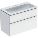 Geberit iCon møbelpakke 90x48 cm hvit høyglans/krom