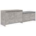 vidaXL TV-benk betonggrå 146,5x35x50 cm konstruert tre