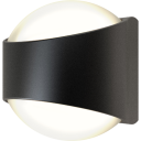 Ansell Lighting Misano Round utelys vegg 4000K svart