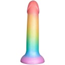 baseks Colour-mix Silikondildo 18 cm - Forskjellige farger - Forskjellige farger
