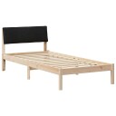  Sengestamme Brunt og svart 90 x 190 cm Heltre furu