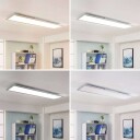 Arcchio Lysander LED-panel, CCT 119cm 36W, sølv