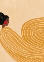 Woman Golden Waves Plakat / 21x30