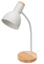 Platinet 45177 Bordlampe   E27 Max 60W E14 Max 25W Justerbar Arm   Hvit