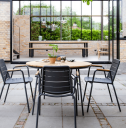 Cinas - Hard & Ellen Hagebord Ø110 Antracit/teak 1045231-09-0 1713631-02-0