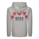 Comme des Garçons Play Herre Gensere & Hettegensere Grå XL,