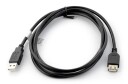 USB forlengelseskabel A A 1,8 m svart