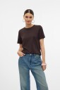 Vero Moda   T skjorte vmPaulina SS T shirt GA Jrs   Brun