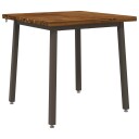 vidaXL 90 x 90 x 75 cm Solid akasietre Naturlig og Kaffe Torget