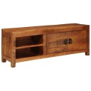  TV skap med hylle med dør Brun 110 x 30 x 40 cm heltre mango