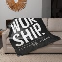 Rocksax Sleep Token Worship Sherpa Fleece Blanket 60 in x 80 in 78899395