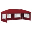  Pop up Festtelt 575 x 289 x 245 cm Burgunder