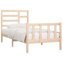 vidaXL Sengeramme heltre furu 90x200 cm