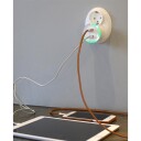 Capidi USB-sikkerhetstimer med to porter - 3,4 A Hvit
