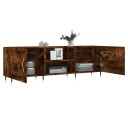  TV benk røkt eik 150x30x50 cm konstruert tre