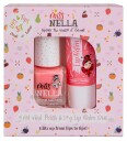 Miss Nella Lip Balm Butter Cheeks + Neglelakk Peach Slushie