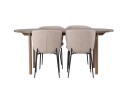Venture Home Andy Spisegruppe 180 cm Oval med 4 Modesto Stoler Beige