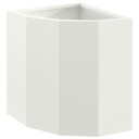 vidaXL Hjørne Plante Hvit 30 x 30 x 35 cm Stål