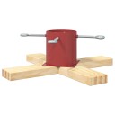 Juletre Stand 1.73 med vanntank Rød 50 x 50 x 16 cm Massiv furu