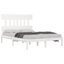 vidaXL Sengeramme hvit heltre 140x200 cm