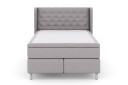 Select No 5 Komplett Sengepakke 140x200 Fast WatergeLysegrå/Metallben