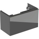 Geberit Acanto servantskap 88,8x47,5 cm grått glass