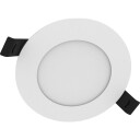 V Tac Downlight Slim Alu D100 V 8W/6W/4W Armatur 800Lm/600Lm/400Lm 3000K/4000K Ms Ip44 Hvit 4099854441776