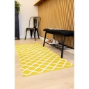 Plastteppe Hilma Wave   70x150 cm Gul