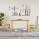 Spisestoler 2 stk 40x46x99 cm heltre furu