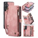 Samsung Galaxy A25 Caseme 008 2-i-1 Multifunksjonell Lommebok-deksel Rosa