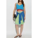 Versace Dame Topper Blå XS,