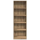 Bokhylle artisan eik 60x24x176 cm konstruert tre