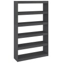 vidaXL Bokhylle/romdeler gr? 100x30x167,5 cm heltre furu