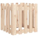 Plantekasse med gjerdedesign 50x50x50 cm heltre furu