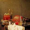 Opulent Fast Food Table Plakat / 50x50