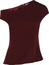 Ahlvar Gallery Chika Top   BURGUNDY   XS