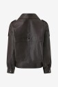 My Essential Wardrobe   Skinn jakke Jackiemw Leather Jacket   Brun