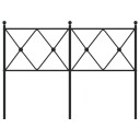  Sengegavl i metall svart 120 cm 8721012374171
