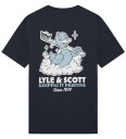 Lyle & Scott T skjorte   Dark Navy m. Trykk   Lyle & Scott   12 13 år 152 158   T skjorte   Blå